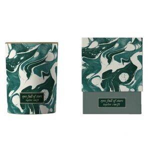 Taylor Swift RARE Eyes Full of Stars Green and White Evermore Candle